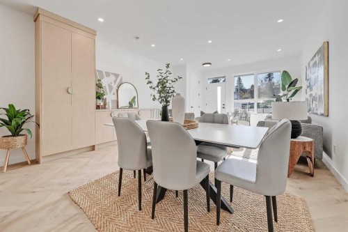 3-1524 29 Avenue Sw, Calgary, AB - Indoor Photo Showing Dining Room