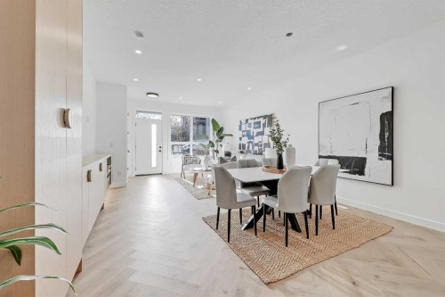 3-1524 29 Avenue Sw, Calgary, AB - Indoor Photo Showing Dining Room