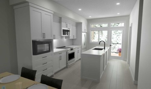 16-3 Lakewood Circle, Strathmore, AB - Indoor Photo Showing Kitchen With Upgraded Kitchen