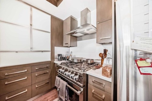 507-10 Shawnee Hill Sw, Calgary, AB - Indoor Photo Showing Kitchen With Upgraded Kitchen