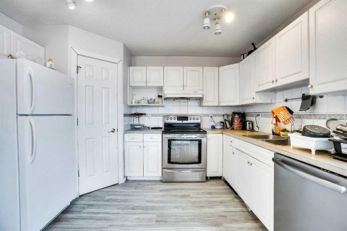 19 Taravista Gardens Ne, Calgary, AB - Indoor Photo Showing Kitchen With Double Sink