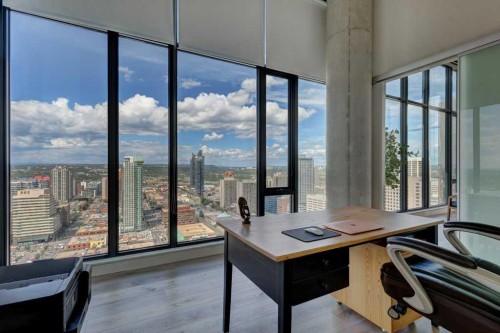 3101-1010 6 Street Sw, Calgary, AB - Indoor Photo Showing Office