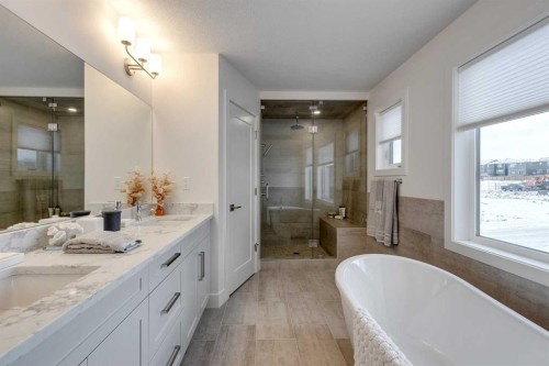 483 Rivercrest View, Cochrane, AB - Indoor Photo Showing Bathroom