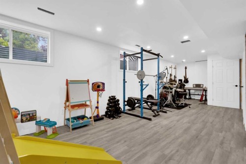 2020 Windsong Drive Sw, Airdrie, AB - Indoor Photo Showing Gym Room