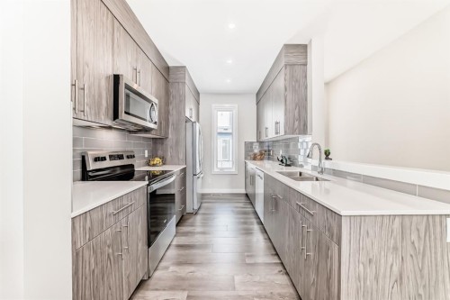 204 Skyview Ranch Circle Ne, Calgary, AB - Indoor Photo Showing Kitchen With Double Sink With Upgraded Kitchen