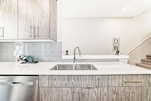 204 Skyview Ranch Circle Ne, Calgary, AB - Indoor Photo Showing Kitchen With Double Sink With Upgraded Kitchen