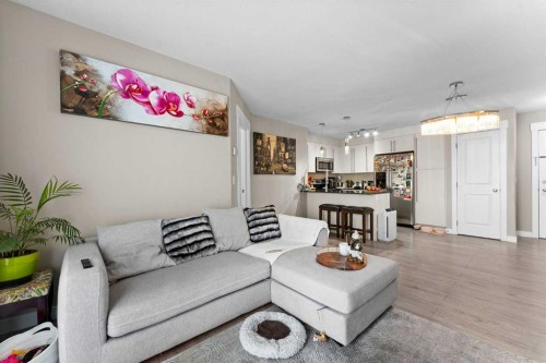 3407-11 Mahogany Row Se, Calgary, AB - Indoor Photo Showing Living Room