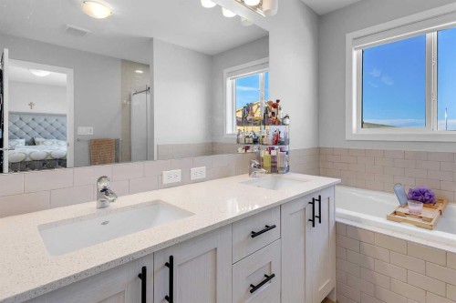 672 Walgrove Boulevard Se, Calgary, AB - Indoor Photo Showing Bathroom