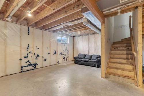 672 Walgrove Boulevard Se, Calgary, AB - Indoor Photo Showing Basement