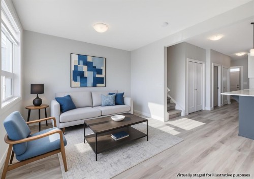 461 South Point Glen Sw, Airdrie, AB - Indoor Photo Showing Living Room