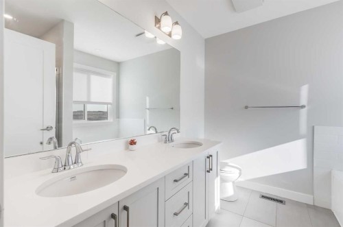 461 South Point Glen Sw, Airdrie, AB - Indoor Photo Showing Bathroom