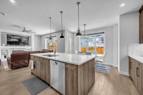 198 Kinniburgh Crescent, Chestermere, AB - Indoor Photo Showing Kitchen With Upgraded Kitchen