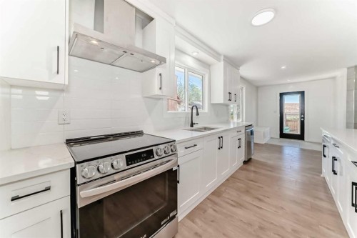 5173 Whitestone Road Ne, Calgary, AB - Indoor Photo Showing Kitchen With Upgraded Kitchen