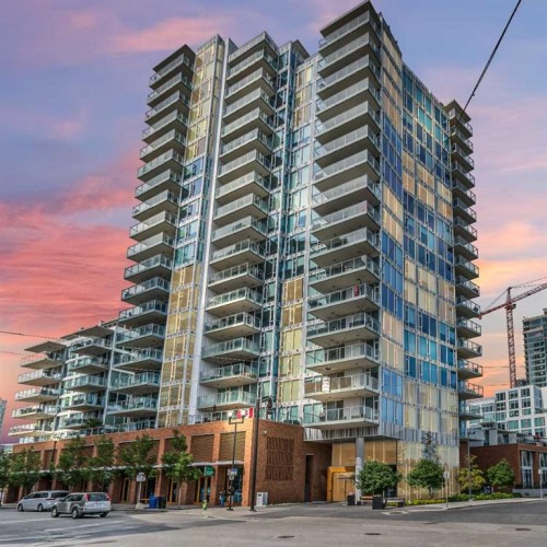1504-519 Riverfront Avenue Se, Calgary, AB - Outdoor With Balcony With Facade