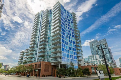 1504-519 Riverfront Avenue Se, Calgary, AB - Outdoor With Balcony With Facade