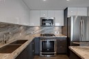 1504-519 Riverfront Avenue Se, Calgary, AB  - Indoor Photo Showing Kitchen With Stainless Steel Kitchen With Double Sink With Upgraded Kitchen 