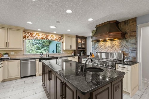 188 Artists View Way, Rural Rocky View County, AB - Indoor Photo Showing Kitchen With Upgraded Kitchen