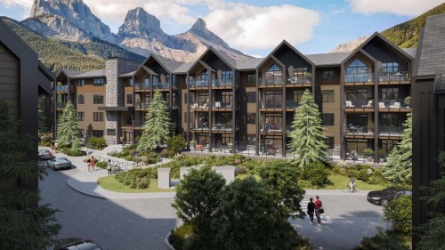 205-10 Cascade Ridge, Canmore, AB - Outdoor With Facade
