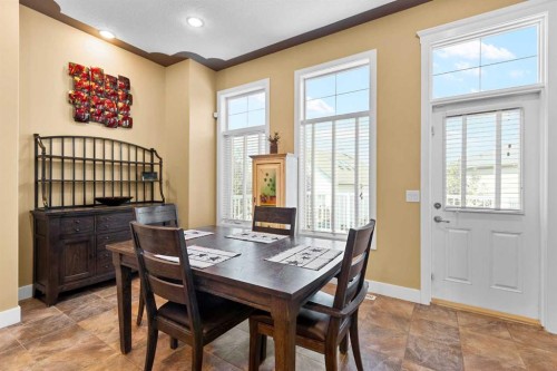 117 Kingsland Court Se, Airdrie, AB - Indoor Photo Showing Dining Room