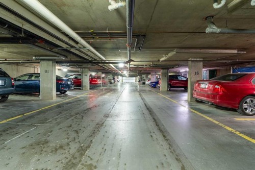 8213-304 Mackenzie Way Sw, Airdrie, AB - Indoor Photo Showing Garage