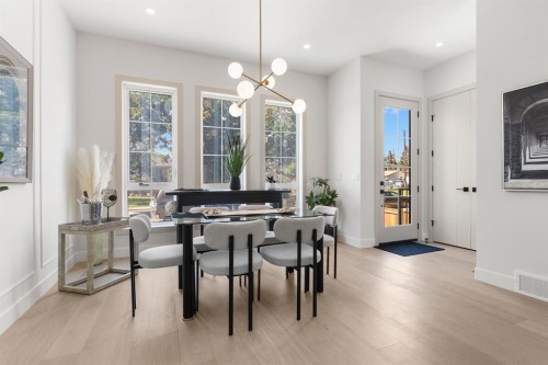 3110 40 Street Sw, Calgary, AB - Indoor Photo Showing Dining Room
