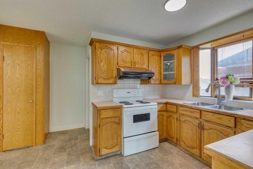 411 Rundleson Place Ne, Calgary, AB - Indoor Photo Showing Kitchen With Double Sink
