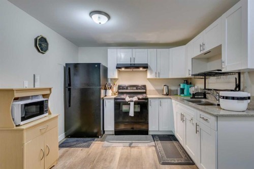411 Rundleson Place Ne, Calgary, AB - Indoor Photo Showing Kitchen With Double Sink