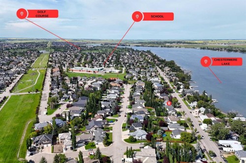 857 West Chesteremere Drive, Chestermere, AB - Outdoor With View