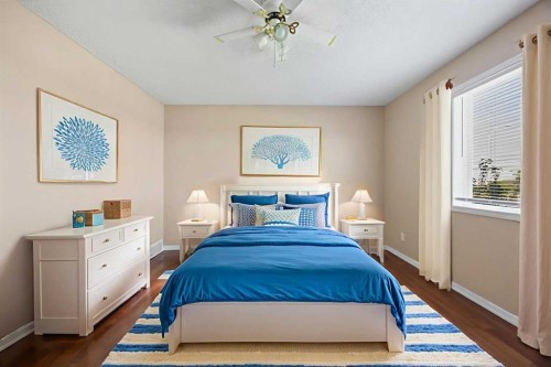 120 Prestwick Acres Lane Se, Calgary, AB - Indoor Photo Showing Bedroom