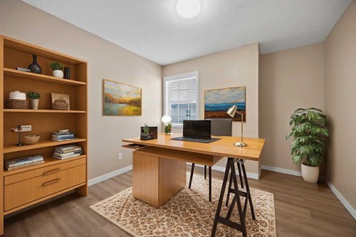 120 Prestwick Acres Lane Se, Calgary, AB - Indoor Photo Showing Office