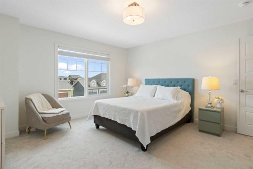 1635 Baywater Street Sw, Airdrie, AB - Indoor Photo Showing Bedroom