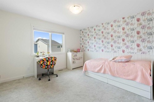 1635 Baywater Street Sw, Airdrie, AB - Indoor Photo Showing Bedroom