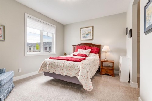 220-20 Silverado Crest Park Sw, Calgary, AB - Indoor Photo Showing Bedroom
