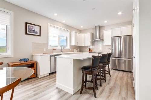 220-20 Silverado Crest Park Sw, Calgary, AB - Indoor Photo Showing Kitchen With Upgraded Kitchen