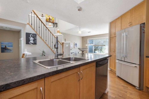 57 Auburn Bay View Se, Calgary, AB - Indoor Photo Showing Kitchen With Double Sink