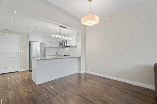 308-1110 3 Avenue Nw, Calgary, AB - Indoor Photo Showing Kitchen