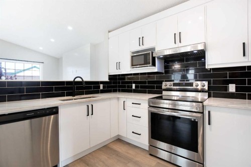125 Martinpark Way Ne, Calgary, AB - Indoor Photo Showing Kitchen With Upgraded Kitchen