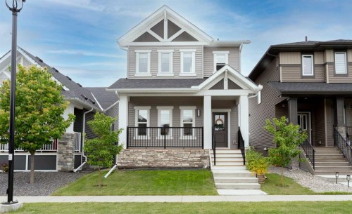 228 Ravenstern Crescent Se, Airdrie, AB - Outdoor With Deck Patio Veranda With Facade