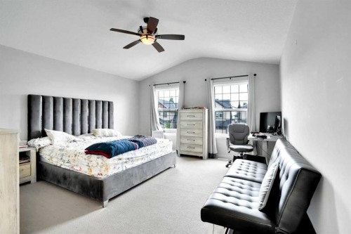 16 Silverado Skies Lane Sw, Calgary, AB - Indoor Photo Showing Bedroom