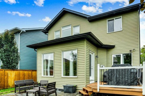 16 Silverado Skies Lane Sw, Calgary, AB - Outdoor With Deck Patio Veranda With Exterior