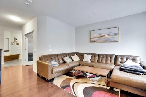 16 Silverado Skies Lane Sw, Calgary, AB - Indoor Photo Showing Living Room