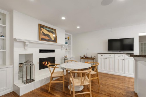 3025 Elbow Drive Sw, Calgary, AB - Indoor With Fireplace