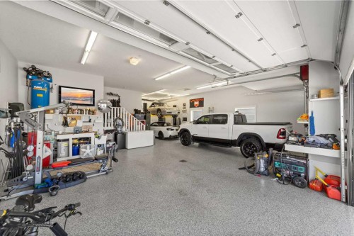 71 Harrison Green, Olds, AB - Indoor Photo Showing Garage