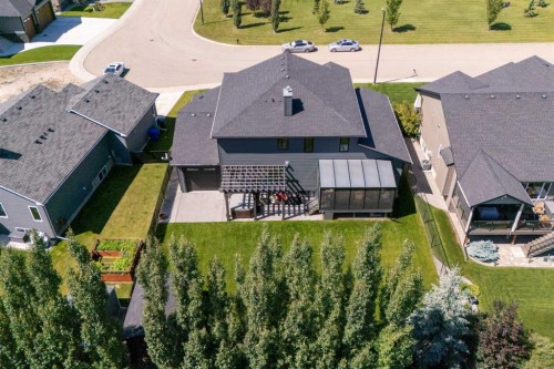 71 Harrison Green, Olds, AB - Outdoor With Deck Patio Veranda