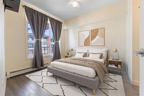 302-2420 34 Avenue Sw, Calgary, AB - Indoor Photo Showing Bedroom