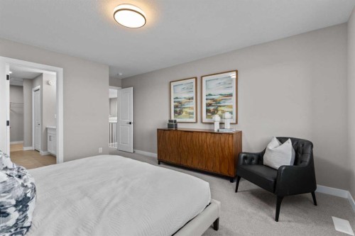 159 Belvedere Crescent Se, Calgary, AB - Indoor Photo Showing Bedroom