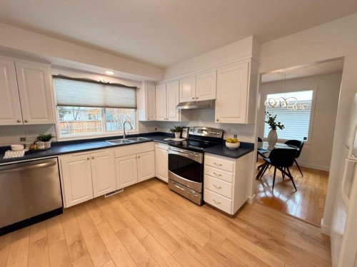 5632 Dalhousie Drive Nw, Calgary, AB - Indoor Photo Showing Kitchen With Double Sink