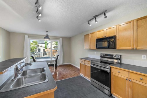 89 Mckenzie Towne Drive Se, Calgary, AB - Indoor Photo Showing Kitchen With Double Sink