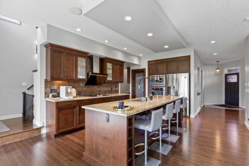 13 Sage Hill Landing Nw, Calgary, AB - Indoor Photo Showing Kitchen With Upgraded Kitchen