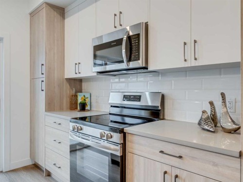 105-2231 81 Street Sw, Calgary, AB - Indoor Photo Showing Kitchen